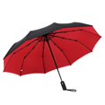 thumbnail image 1 of Parapluie Compact Double Couche Extra Grand Pliage Automatique Résistant à la Pluie Anti-Rouge Profond, 1 of 8