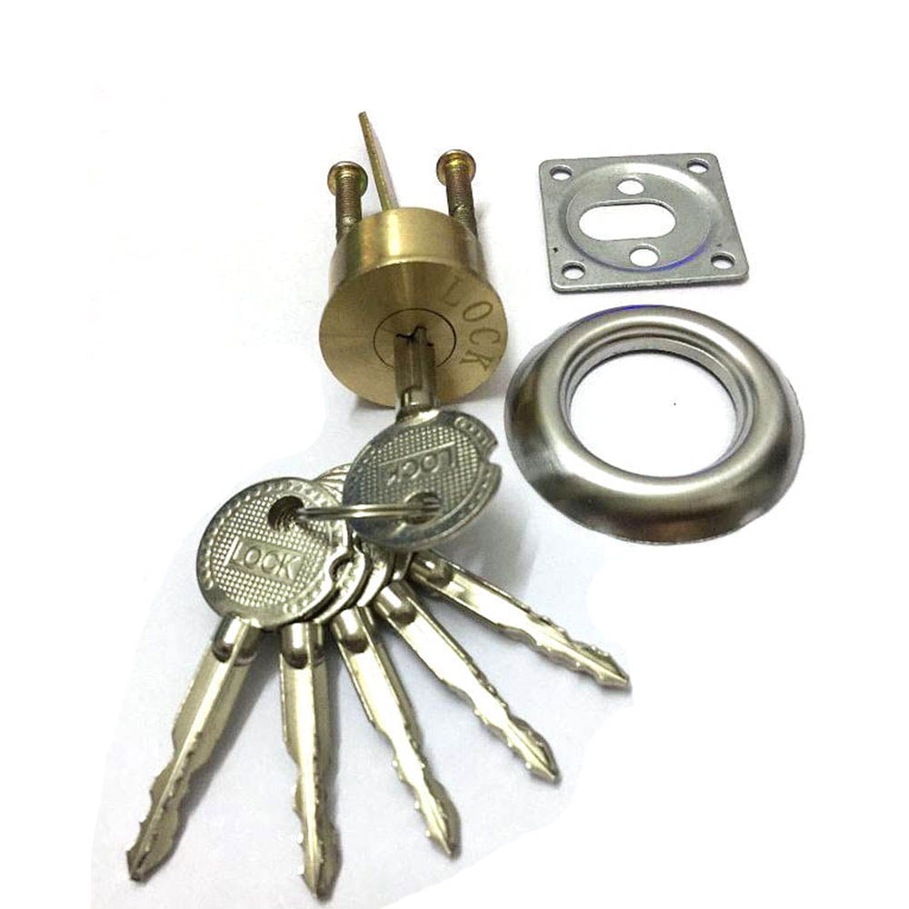 tooloflife CrossShaped Exterior Door Lock with 6 Keys Single Head