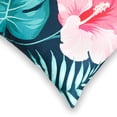 thumbnail image 5 of Fab Habitat Indoor/Outdoor Throw Pillow Made from Recycled Polyester Yarn - Double Sided, Stain Resistant, Machine Washable - Patio, Deck, Porch, Living Room - Tropical Hibiscus Multi (20" x 20"), 5 of 8
