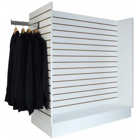 Econoco Slatwall Merchandiser,Matte,White WDSWH48WH