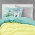 thumbnail image 2 of Carolines Treasures BB1592PILLOWCASE Christmas Tree and White English Bulldog  Fabric Standard Pillowcase Standard, 2 of 2