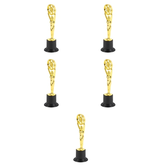 WHAMVOX Worgeous 5pcs Plastic Trophy Award for Kids Delicate Design Perfect for Celebration Student Winner Party Prop