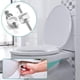 thumbnail image 1 of Billuyoard Juego de montaje de asiento de inodoro fácil de instalar, fijaciones únicas para cubierta de asiento de inodoro de baño moderno Accesorios de baño, 1 of 6