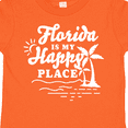 thumbnail image 4 of Inktastic Florida is My Happy Place with Palm Trees Boys or Girls Toddler T-Shirt, 4 of 5