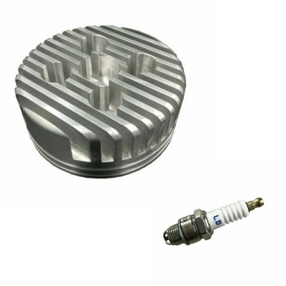 CDHPOWER CNC Big Racing Head 66cc/80cc and Spark Plug 2 Stroke 80cc/PK80 Gas Motorized Bicycle