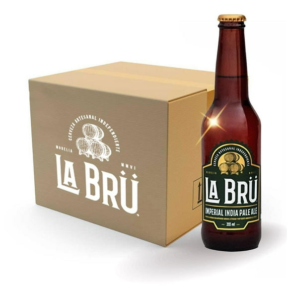 Cerveza Artesanal La Brü Imperial Indian Pale Ale 24 Botellas 330 ml