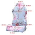 thumbnail image 2 of Langgg Housse de Chaise de Jeu d'Ordinateur Pivotante Housse de Fauteuil Extensible Fleur Rose, 2 of 9