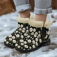 thumbnail image 3 of Whosucclay Flannel Womens and Girl Snow Boots Ankle Booties Waterproof Winter Boots Slip on Fashion Boots No Slip Boots, 3 of 6