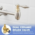 thumbnail image 6 of Pot Filler,Wall Mount Commercial Pot Filler Faucet,Brass Material Kitchen Folding Faucet,Coffee Machine Faucet with Stretchable Double Joint Swing Arms,Style A,Brushed Nickel, 6 of 6