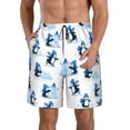 thumbnail image 1 of Fotbe Penguin Winter Fun Trajes de Baño Estampados para Hombre, Shorts de Verano de Secado Rápido, Ropa de Playa, Bañadores-Large, 1 of 6