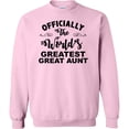 thumbnail image 2 of Inktastic Officially the World's Greatest Great Aunt Adult Sweatshirt, 2 of 4