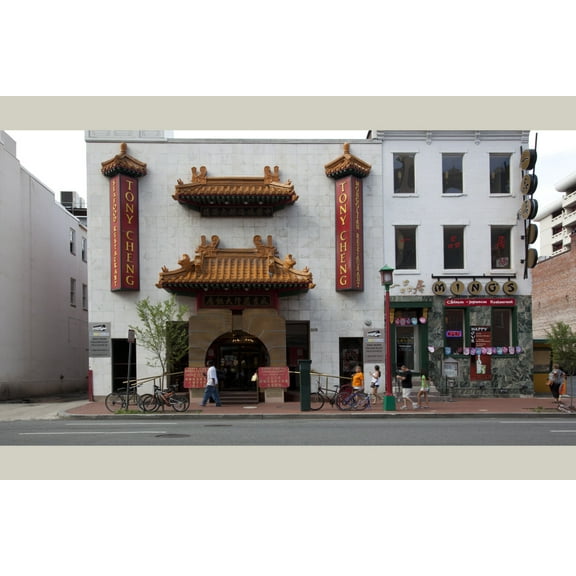 Print: Row Houses, H St. Near 7th St., NW, In The Chinatown District Of