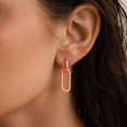 thumbnail image 2 of Aretes Colgantes Cadena de Clip de Papel en Oro Rosa TITUTHIA, 2 of 6