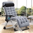 thumbnail image 2 of NAIZEA Zero Gravity Chair with Headrest Pillow Folding Recliner Foldable Lounge Chair for Poolside, Lawn and Patio, 2 of 9
