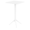 thumbnail image 4 of Compamia Sky Ares Square Bar Set with 2 Barstools - White, 4 of 5