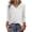 White, variant on Ynynloco Womens Blouse Casual 3/4 Length Sleeve V Neck Basic T-Shirts Spring Summer Cute Tunic Tops Business Work Tees