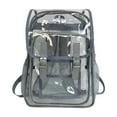 thumbnail image 2 of Heavy Duty Clear Backpack with Large Laptop Compartment, 12.2x17.7x5.1 Inch Transparent PVC Bookbag for School, Stadium Security, Sporting Events, 2 of 6