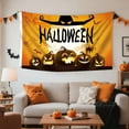 thumbnail image 6 of Deago Halloween House Flag 3x5 Ft Pumpkin Jack O Lantern Bat Spider Banner Halloween Party Supplies Indoor Outdoor Decoration (Orange), 6 of 8