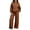 Coffee, variant on Stralyhd Womens 2 Piece Lounge Sweat Sets Matching Sweatsuits Fall Oversized Long Sleeve Hoodies & Loose Wide Leg Sweatpants Casual Outfits Black S