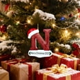 thumbnail image 4 of chaungfeng Personalized 26 Letter Ornaments for Christmas Tree, 4.1" Christmas Ornament Acrylic Xmas Hanging Pendant Xmas Gifts for Family Friends, Holiday Decor, 4 of 6