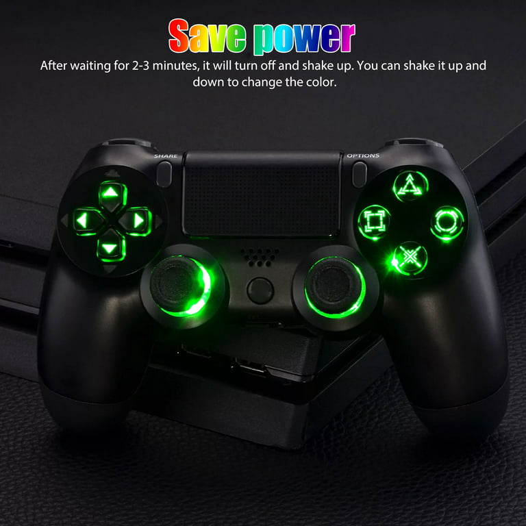 Color Replacement Button DTF LED Kit for PS4, PS4 Pro, PS4 Slim Controller, TSV Multi-Colors Luminated D-Pad Thumbsticks Face Buttons LED Kit w/9 Light Modes, Controller - Walmart.com