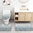 thumbnail image 4 of FMSHPON Forest Decor 4 Piece Bathroom Set Shower Curtain Bath Rug Contour Mat and Toilet Lid Cover, 4 of 8