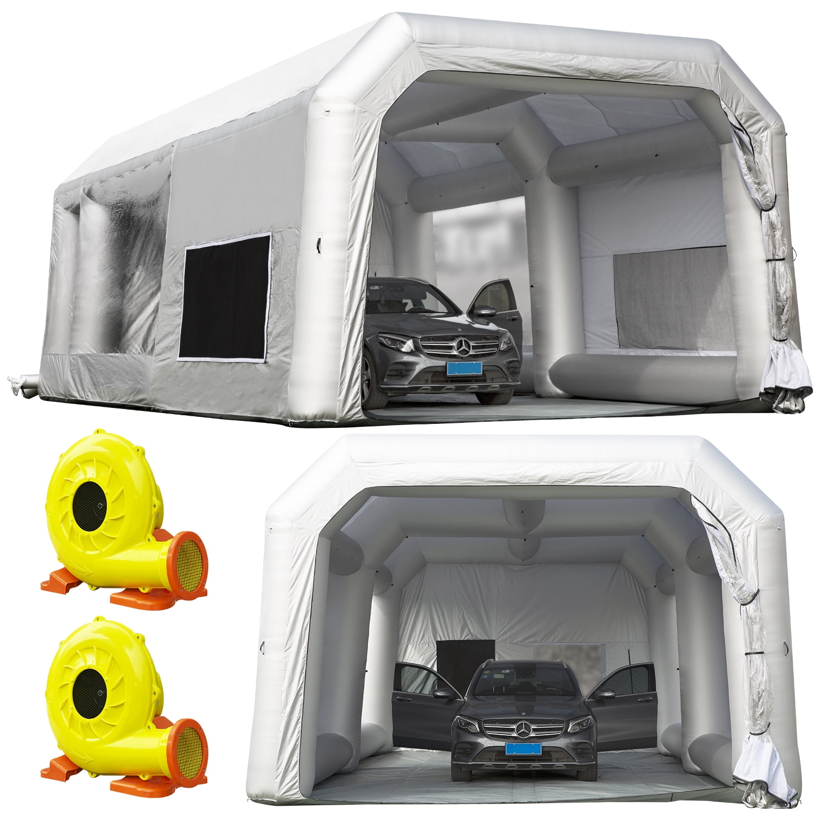 OZIS Inflatable Spray Paint Booth 36X20X13Ft Upgrade Larger Filter