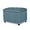 Cyan, variant on Adeco High End Red Classy Bonded PU-Leather Tufted Accents Rectangular Storage Bench Ottoman Footstool,