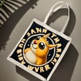 thumbnail image 2 of Cute Cartoon Creature Tote Bag - Character with Big Eyes Cheerful Design Perfect for Shopping Travel & Parties - Reusable Canvas Bag, 2 of 6