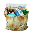 thumbnail image 3 of Sunflower Print Reusable Grocery Tote Bag – Vintage Boho Farmhouse Canvas Shopping Bag with Watercolor Floral Design, Beach, Picnic, Summer & Fall, 3 of 7