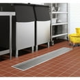 thumbnail image 3 of 12" x 84" Stainless Steel Floor Trough Drain, 14-Gauge with Subway-Style Grating & Removable Drain Basket, NSF Listed (KM-FTG-1284), 3 of 9