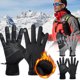 thumbnail image 3 of Yunuuuoa Riding Gloves Winter Warm Windproof Motorcycle Gloves Thermal Fleece Lined Touchscreen Fitness Outdoor Sports Gloves for Men Women Cold Weather Cycling Running Skiing Hiking, 3 of 3