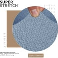 thumbnail image 4 of Super Stretch Wingback Chair Slipcover 1-Piece Soft Spandex Jacquard Wing Chair Cover Living Room Slipcovers for Wingback Chairs with Foam Rods (Wingback Chair, Light Blue), 4 of 7