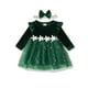 thumbnail image 1 of Vestido Renotemy para Bebé Niña 6-9 Meses Invierno Navidad Verde, 1 of 6