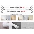 thumbnail image 4 of Barra de cortina tensora, 2 unidades, ajustables de 45 a 70 cm, muy resistentes, 4 of 6