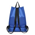 thumbnail image 2 of Drawstring Backpack With Mesh Pockets Waterproof Sport Gym Backpack Large Beach Bag Soccer Bag Sackpack for Men Women, 2 of 6