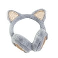 thumbnail image 2 of Cat Ear Earmuff Girls Plush Warm Ear Muff Soft Furry Outdoor Winter Ear Warmer Anti-Cold Ear Protector Earflap, 2 of 7