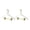 Gold w/ Flat Hook, variant on YBM Home Quality Acrylic Clear Hangers with Clips for Wardrobe, Gold, 4115-1
