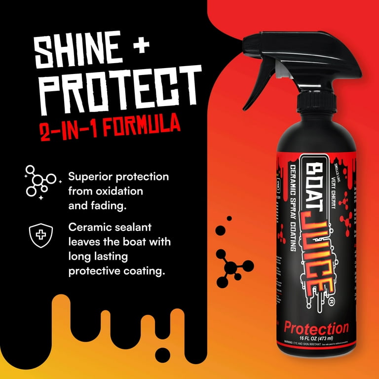 Boat Juice Ceramic Coating Spray 16oz Marine Protectant with Very