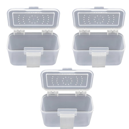 Fishing Baits Storage Baits Case with Single Chamber Perforated Top Cover and Front Snap for Tackle Bag Carry and Use