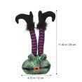thumbnail image 3 of FELTECHELECTR Accesorio de fotografía para decoración de piernas de Halloween con rayas y patas invertidas, 3 of 3