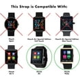thumbnail image 2 of iTouch Air and iTouch Pulse Smartwatch Solid Silicone Replacement Straps, 9.5 in, Fuschia, 2 of 2