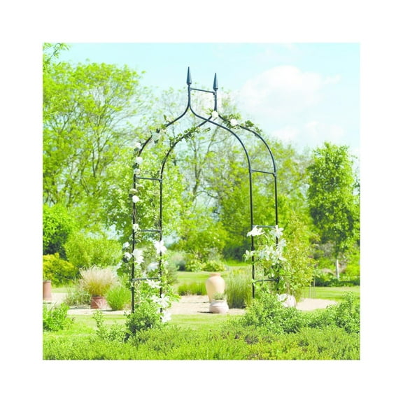 HARBOR GARDENS GOTHIC GARDEN ARCH BLK