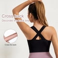 thumbnail image 5 of Women's Zip Front Sports Bra Wireless Post-Surgery Bra Active Yoga Sports Bras, 5 of 6