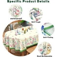 thumbnail image 6 of Oval Tablecloth, Easter Table Cloth Oval 60x84 inch, Spring Floral and Bunny Dining Table Cloths Indoor or Outdoor Holiday Spring Table Decorations for Dinner Holiday Parties, 6 of 6