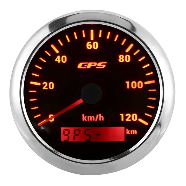 Indicador de Velocidad ANGGREK 85 Mm Alta Precisión 120 KM/H GPS velocímetro para Coche Barco yate