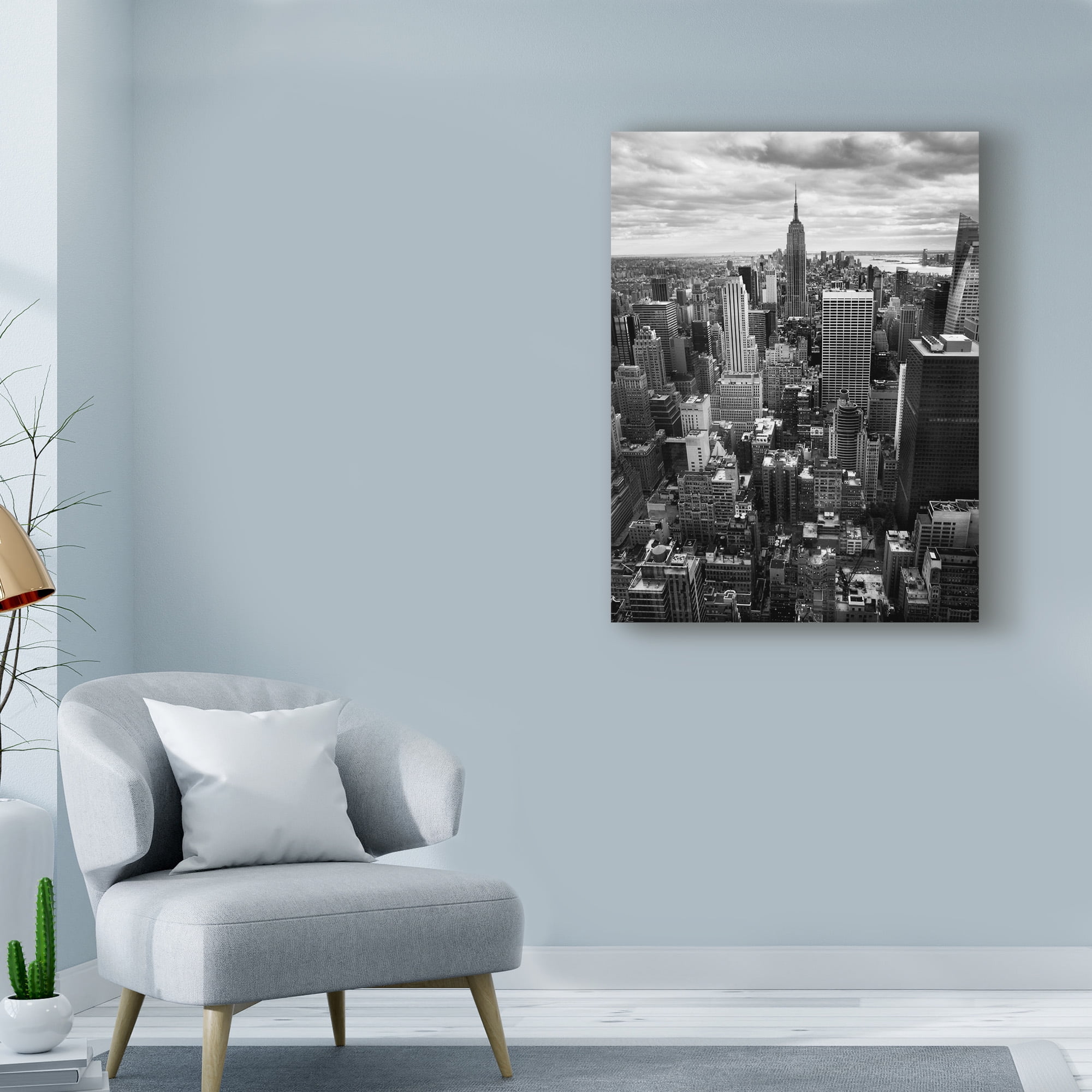 Trademark Fine Art Cityscape Canvas Art ' Nyc Downtown ' by Nina Papiorek