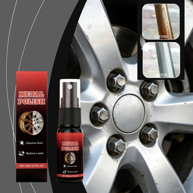 SSZMDLB Metal Rust Remover, Metal Rust Remover, Polishing Agent for Rust Dissolving, Multi Metal Restorer for Tools, Hardware, Automotive Parts, Bicycle, Outdoor Furniture, Diy Restoration
