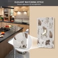 thumbnail image 5 of Yayeee Blank Wall Plate Cover 1-Gang 4.5"x2.7" Home Unused Decorative Outlet, Light Gray Bears, 5 of 7