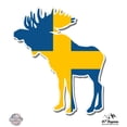 thumbnail image 1 of Moose Sweeden Flag - 3" Vinyl Sticker - For Car Laptop I-Pad Phone Helmet Hard Hat - Waterproof Decal, 1 of 1